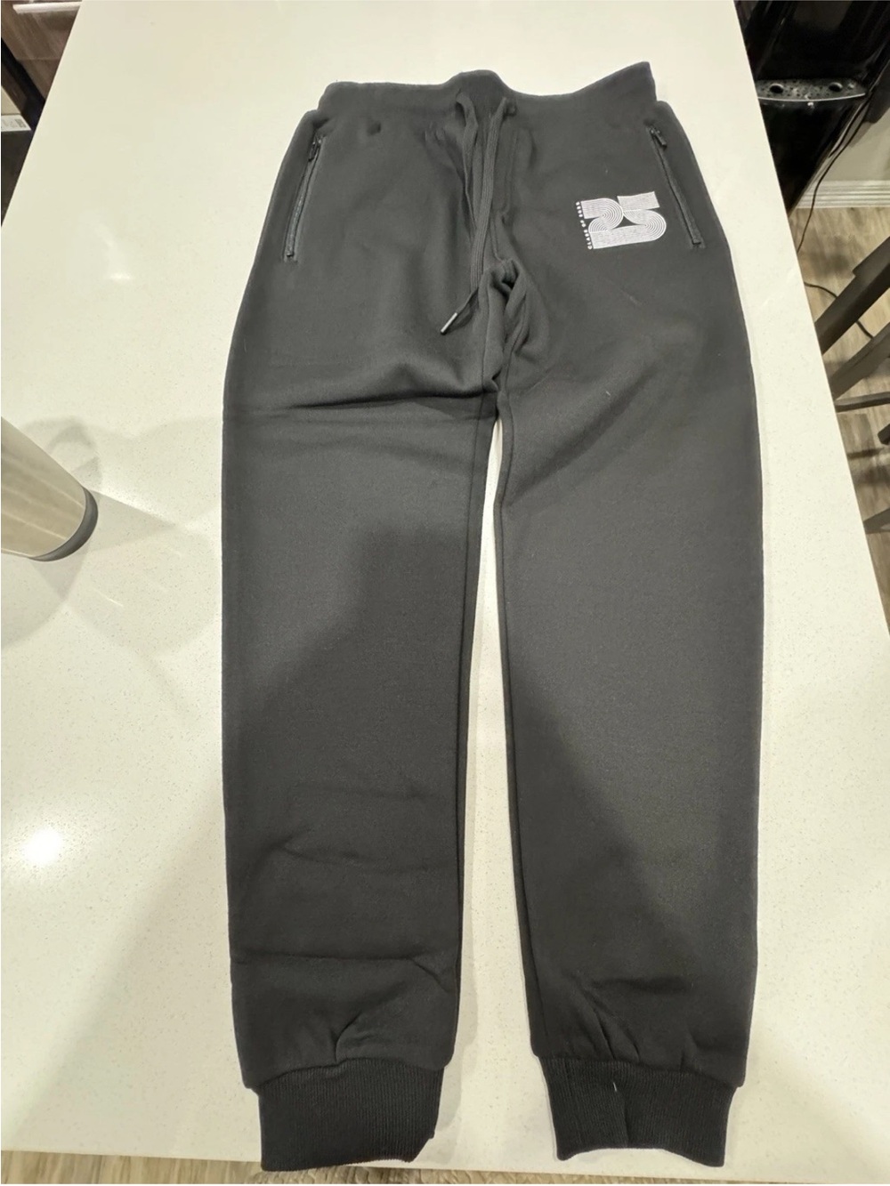 96 Brand Sweat Pants Black Sz Medium 80% Polyester And 20% Cotton